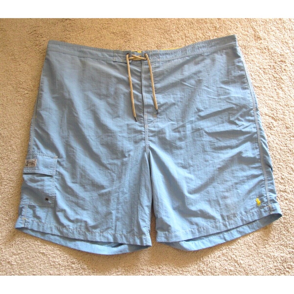 Polo Ralph Lauren Swim Trunks Men's 4XB Blue Lined 9" Inseam 100% Nylon
